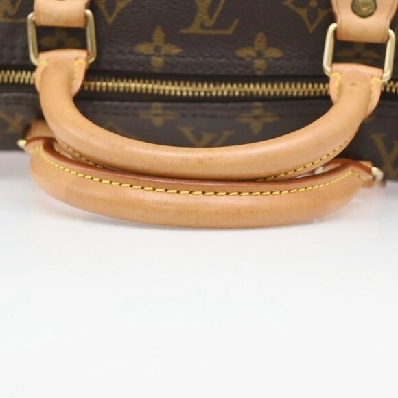 LOUIS VUITTON Speedy 40 Travel Hand Bag Monogram Leather Brown - Picture 12 of 15